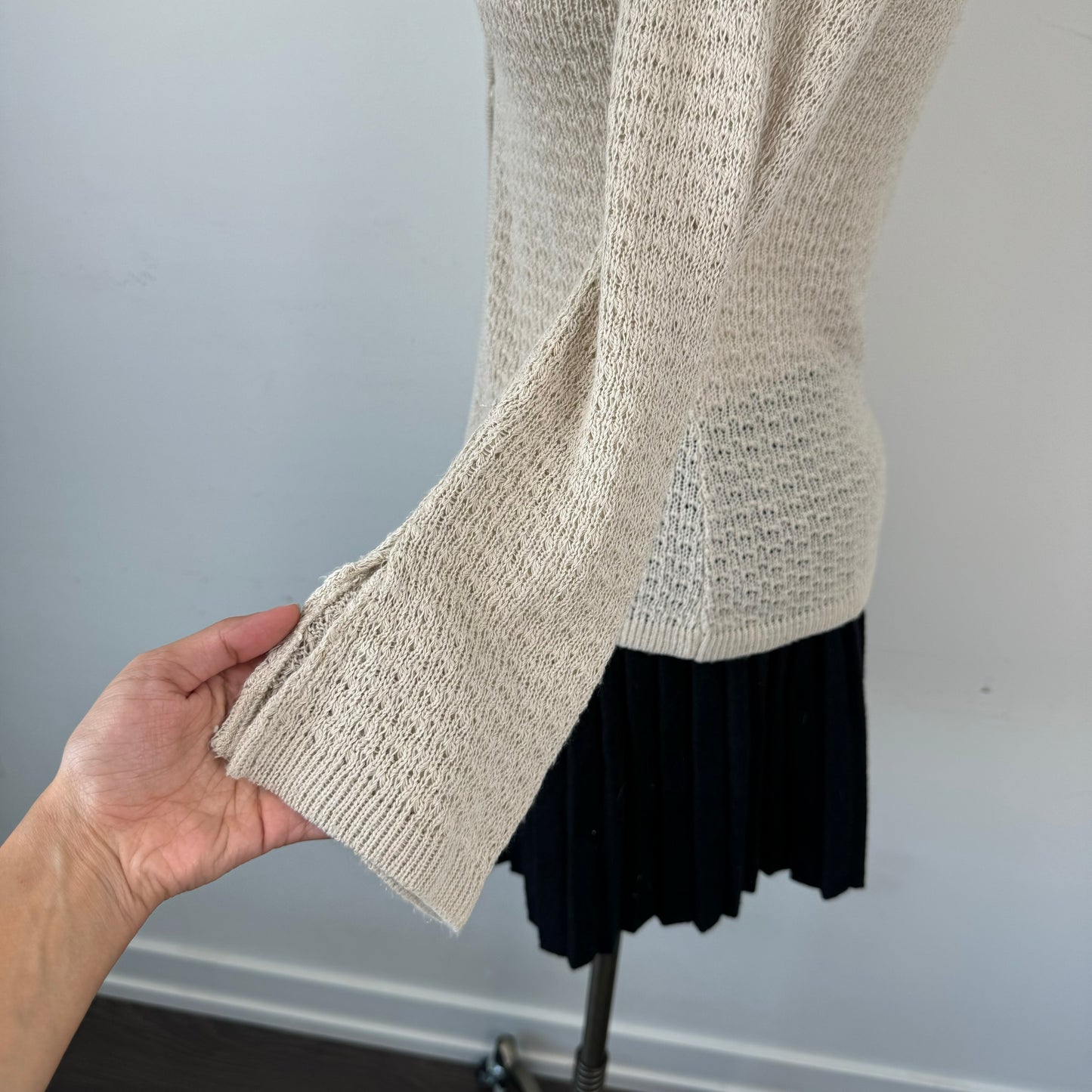Vintage Open Front Knit Top