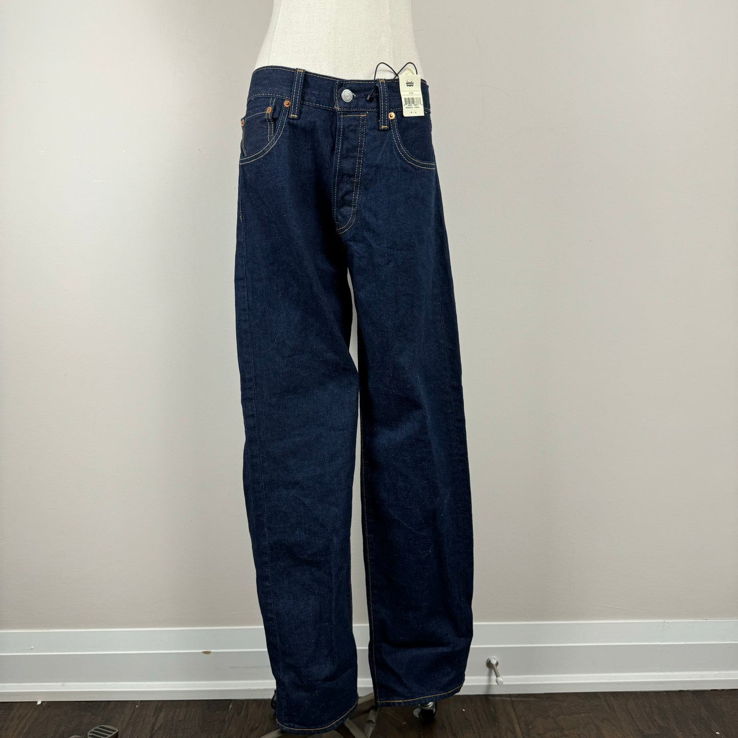 Levi's Dark Wash 501 Straight Leg Jeans