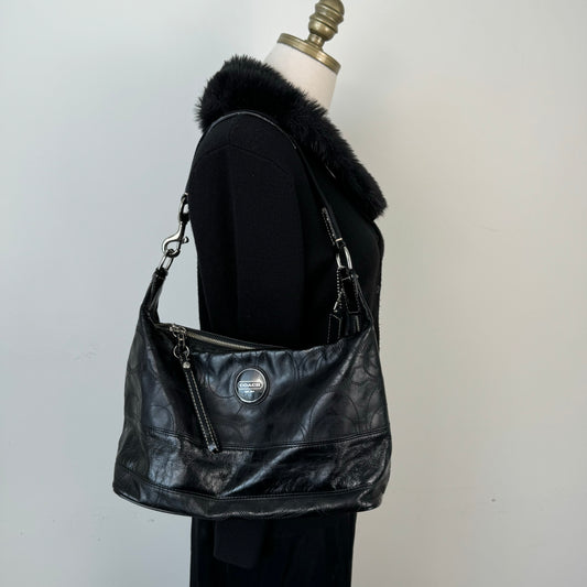 Coach Black Leather Shoulder Bag