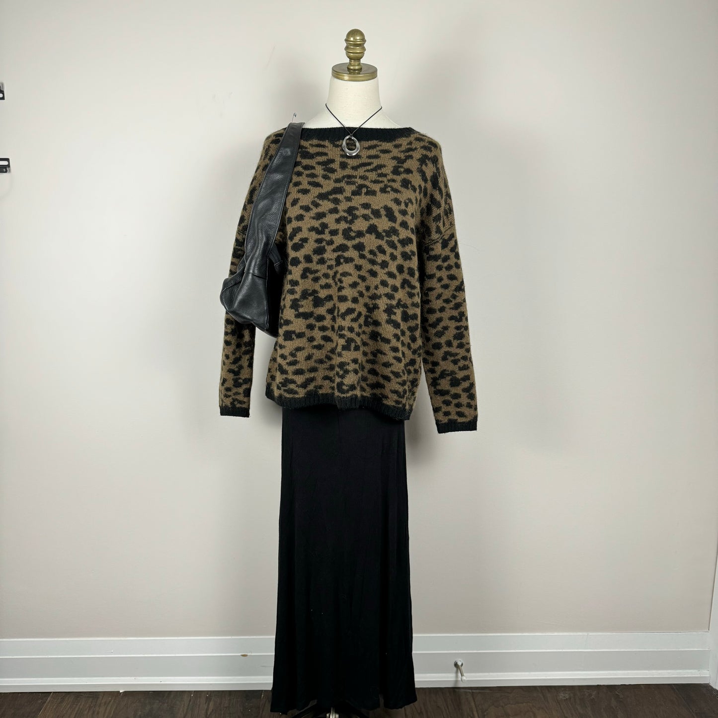 BCBG Black Knit Maxi Skirt