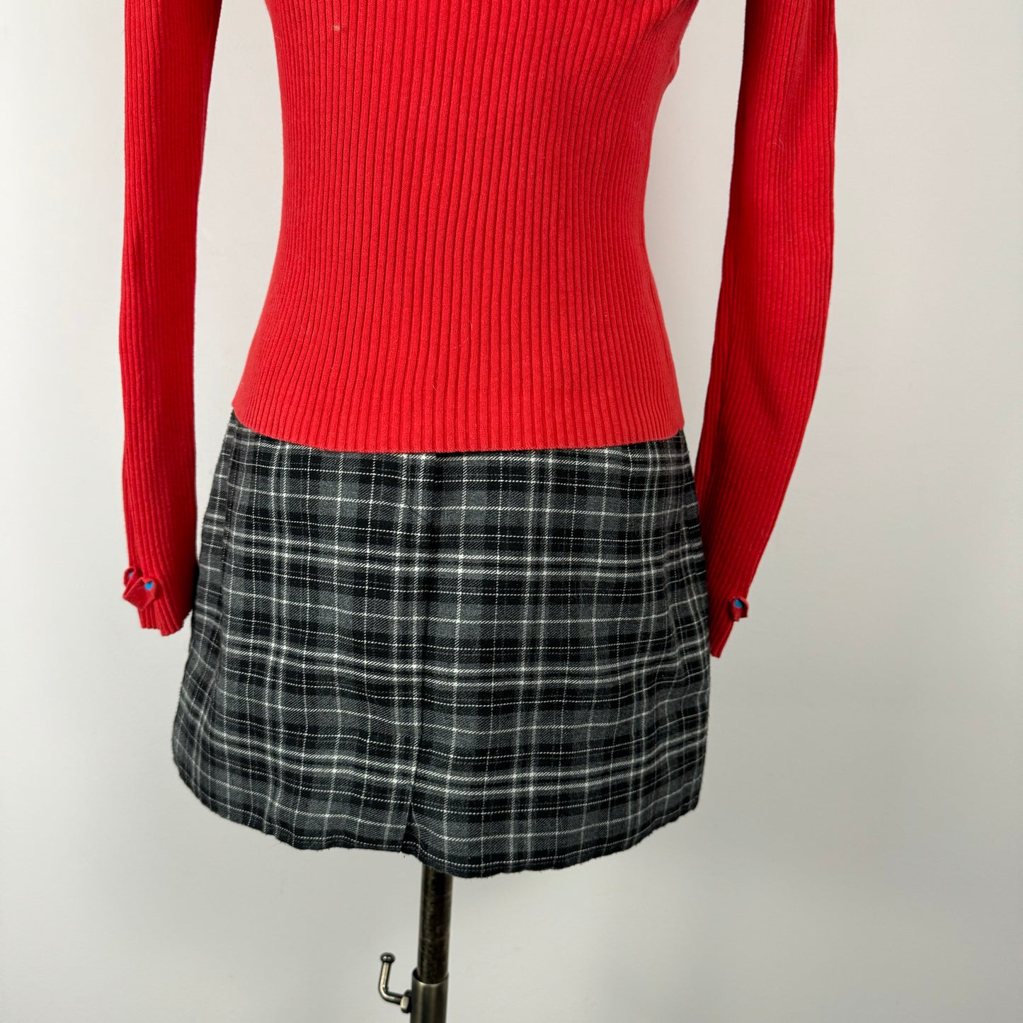 Vintage Plaid Mini Skirt