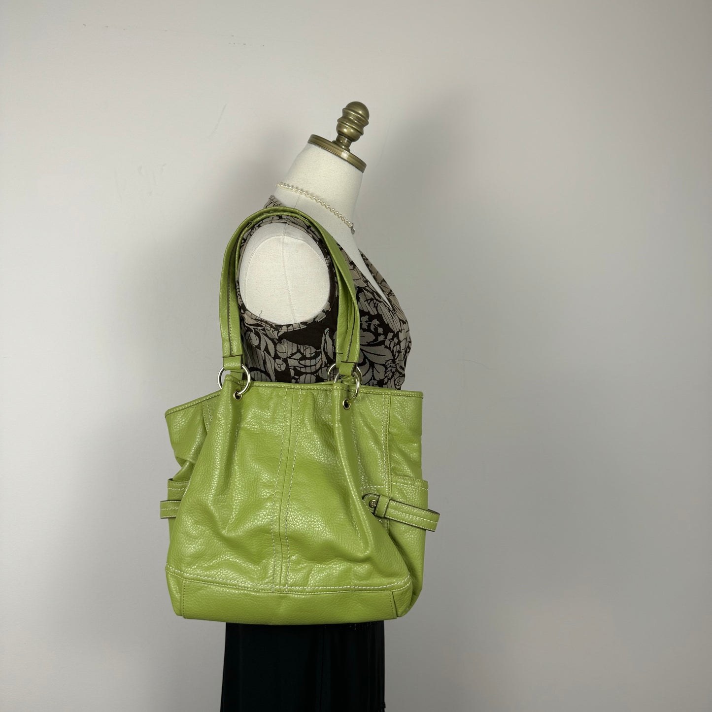 Green Leather Shoulder Bag