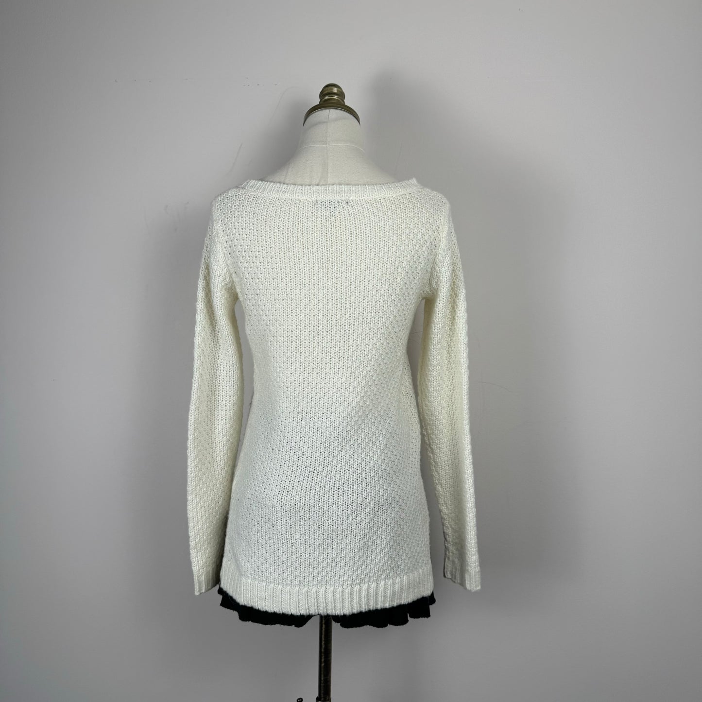 Cream Cable Knit Sweater