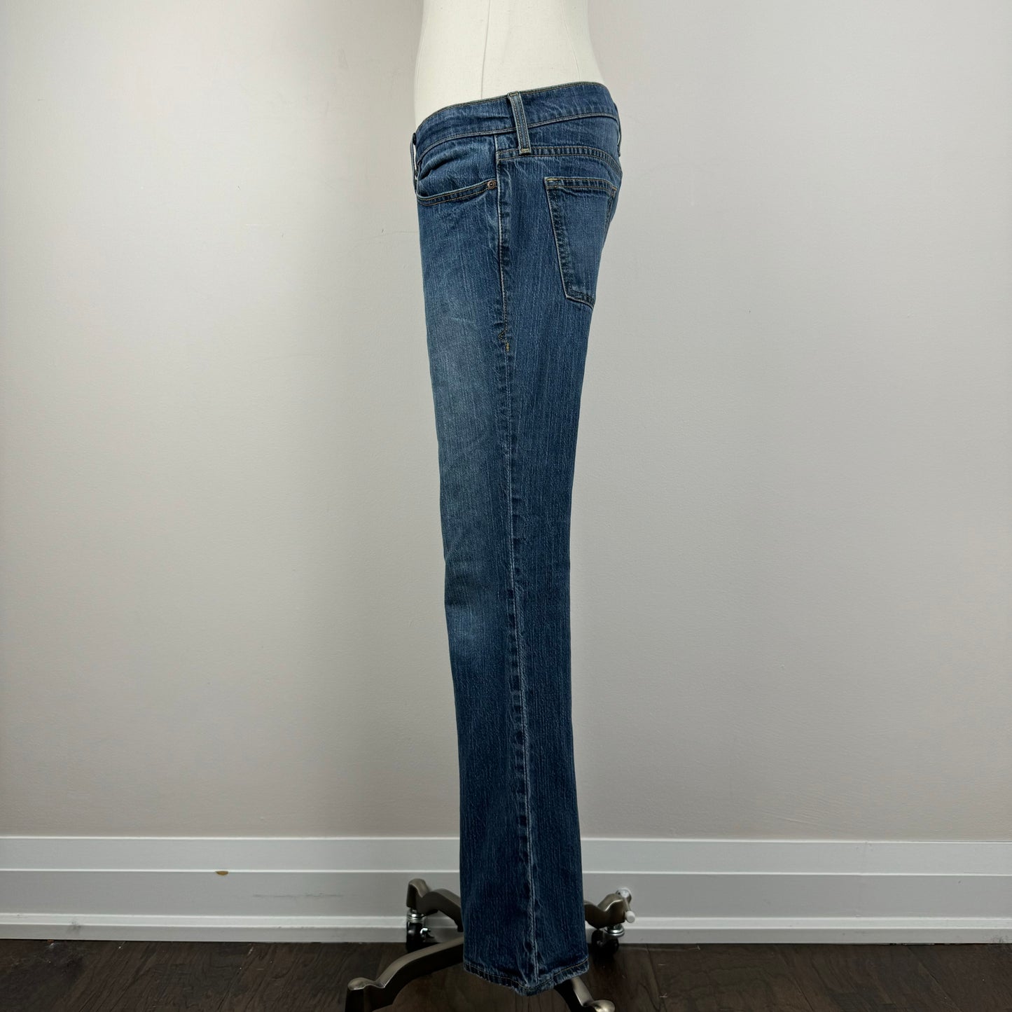 Medium Wash Low Rise Bootcut Jeans