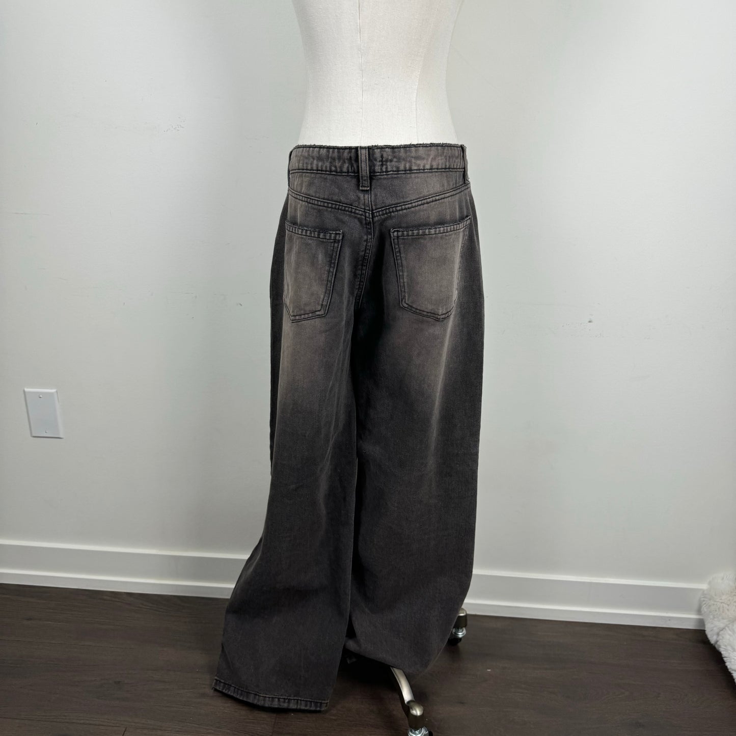 Faded Baggy Low Rise Jeans