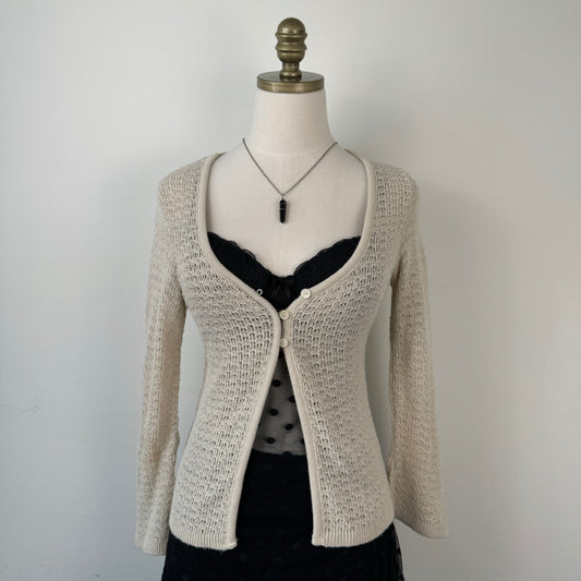 Vintage Open Front Knit Top