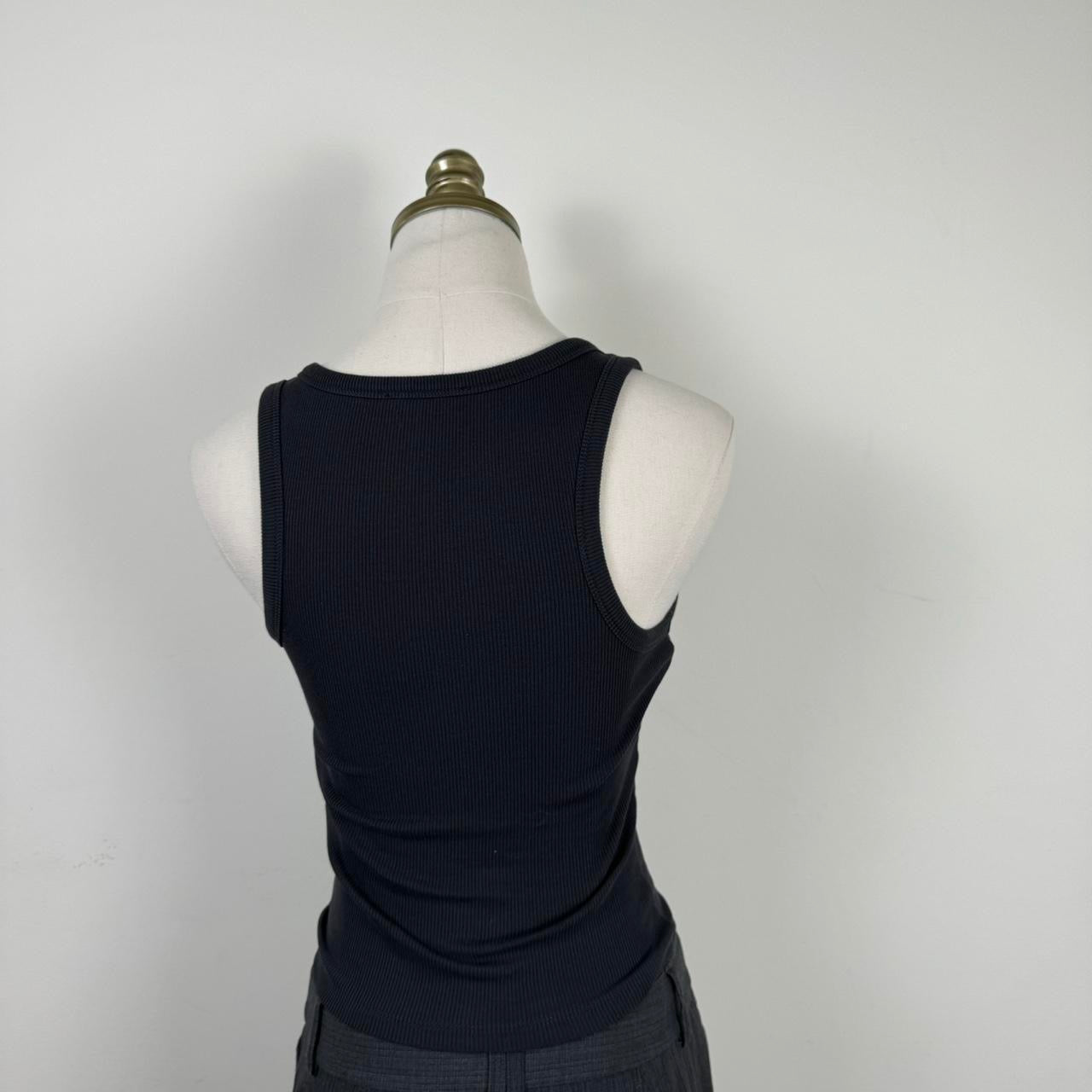 Grey Studded Knit Tank