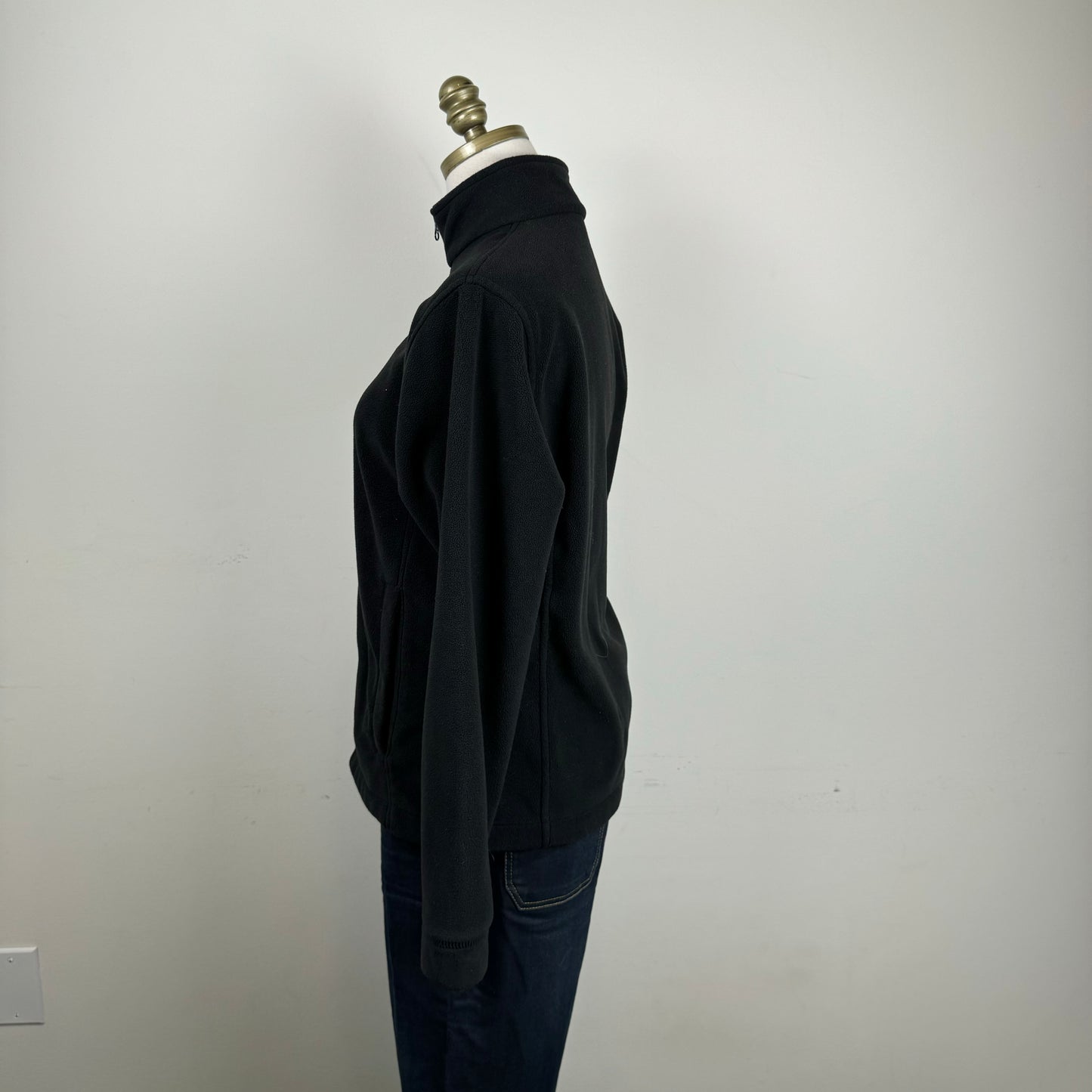 Woolrich Black Fleece Zip Up Jacket