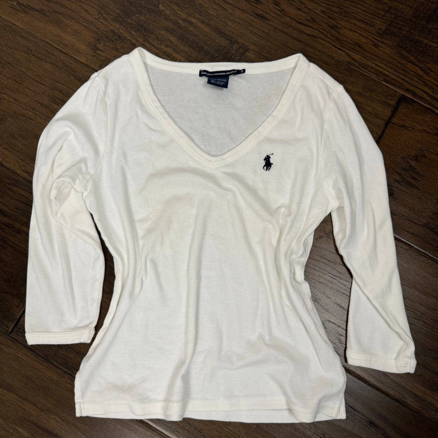 White Polo Ralph Lauren Knit Top