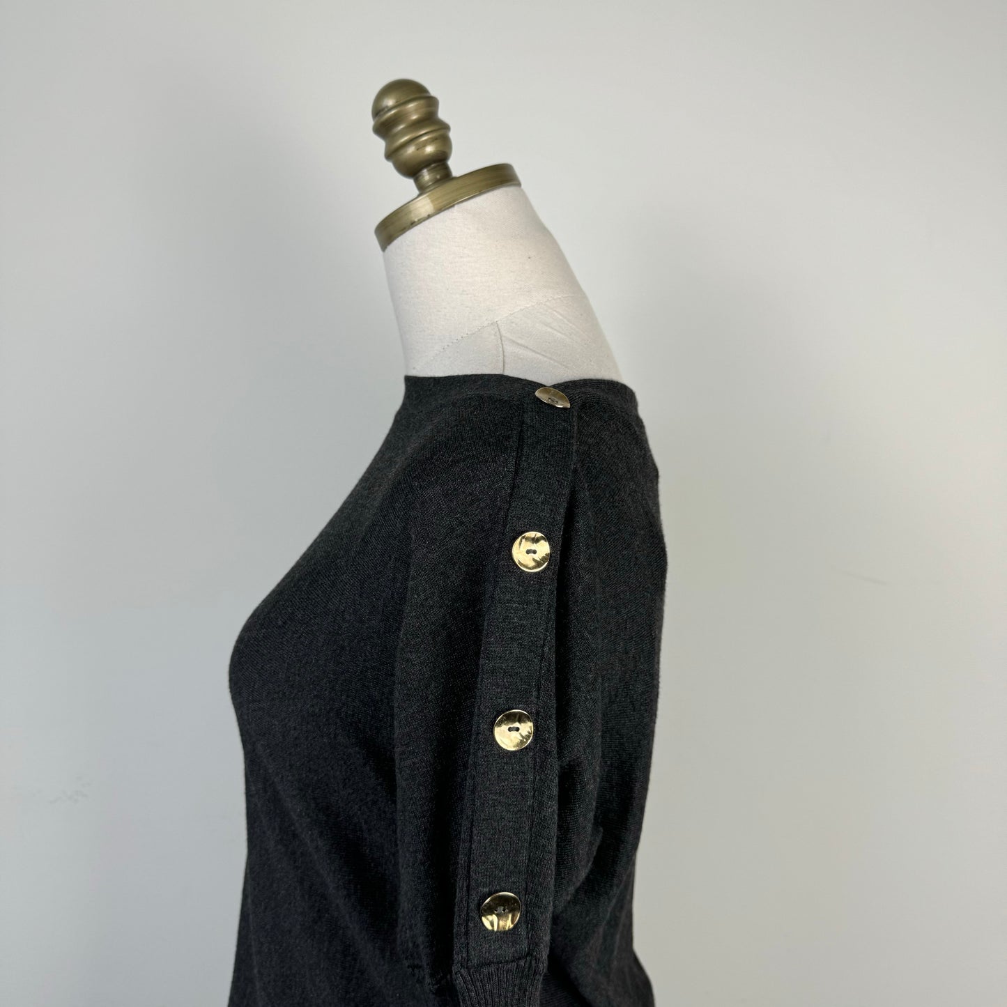 Dark Grey Dolman Sweater