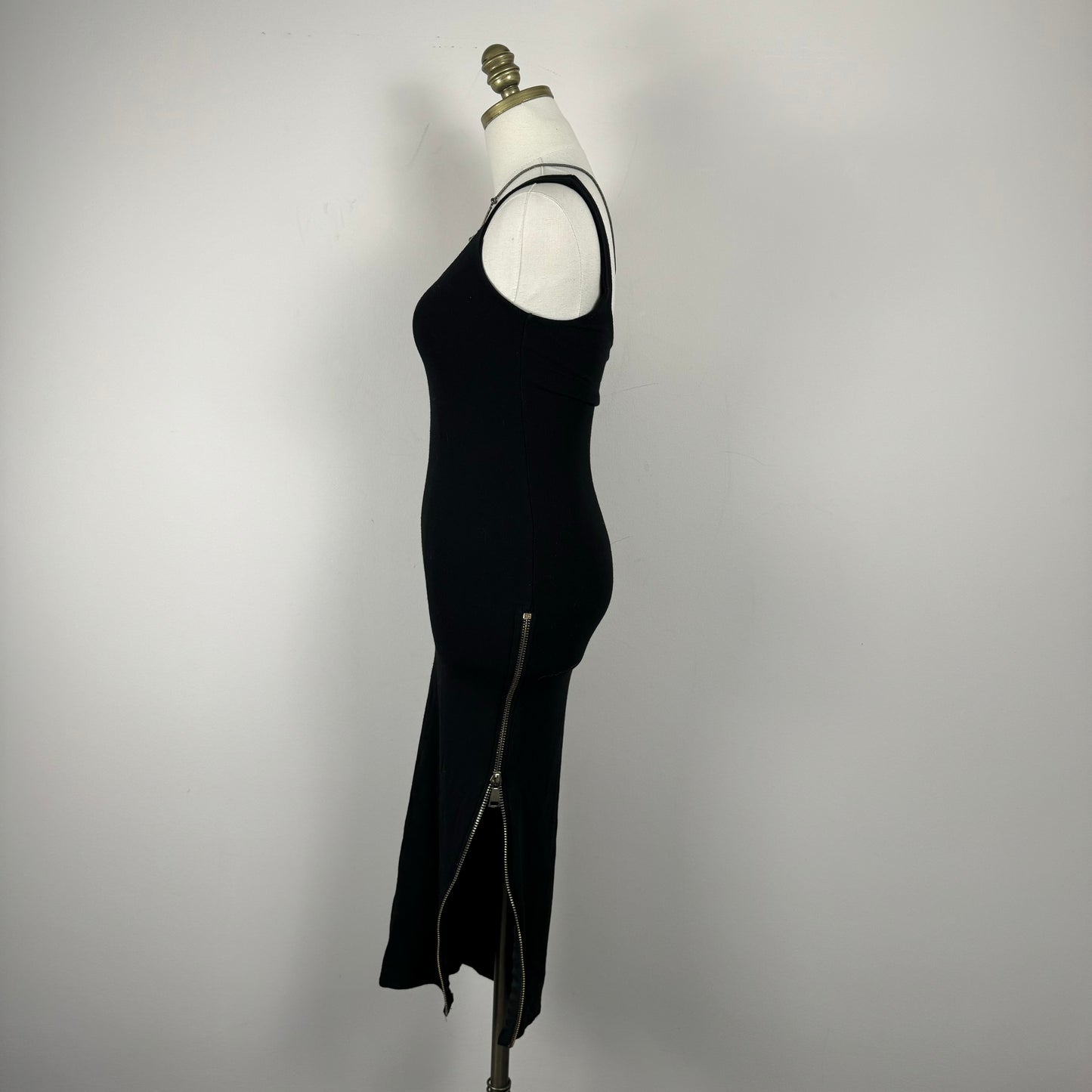 Black Slinky Bodycon Maxi Dress