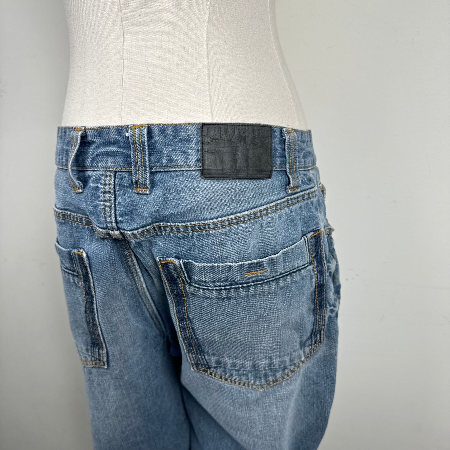 U.S. Polo Light Wash Distressed Straight Cut Jeans