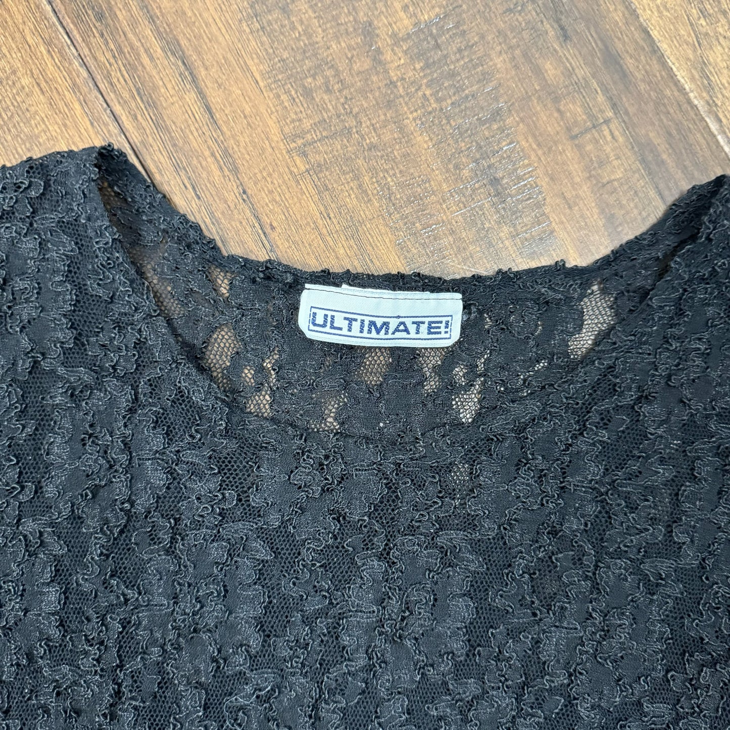 Vintage Black Lace Top