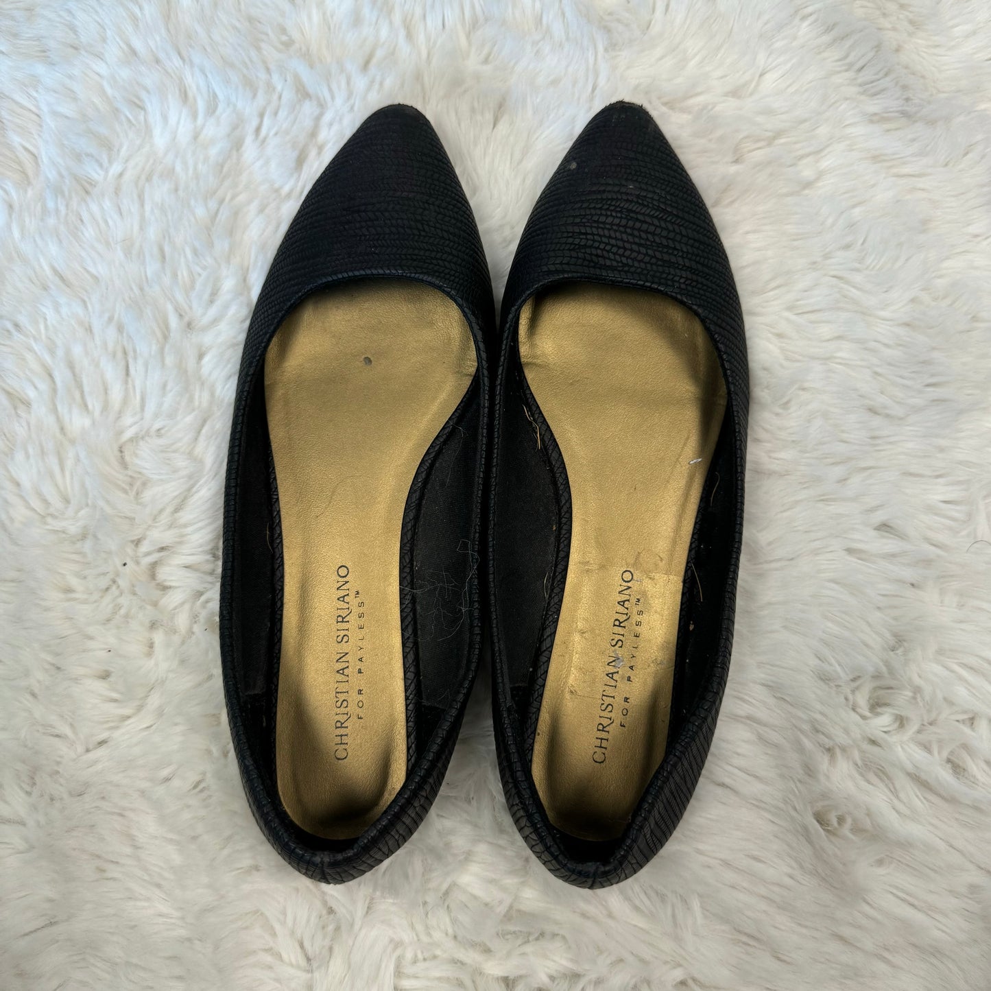 Black Pointy Ballet Flats (US 7/7.5)