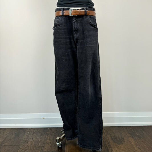 Wrangler Black Low Rise Baggy Jeans