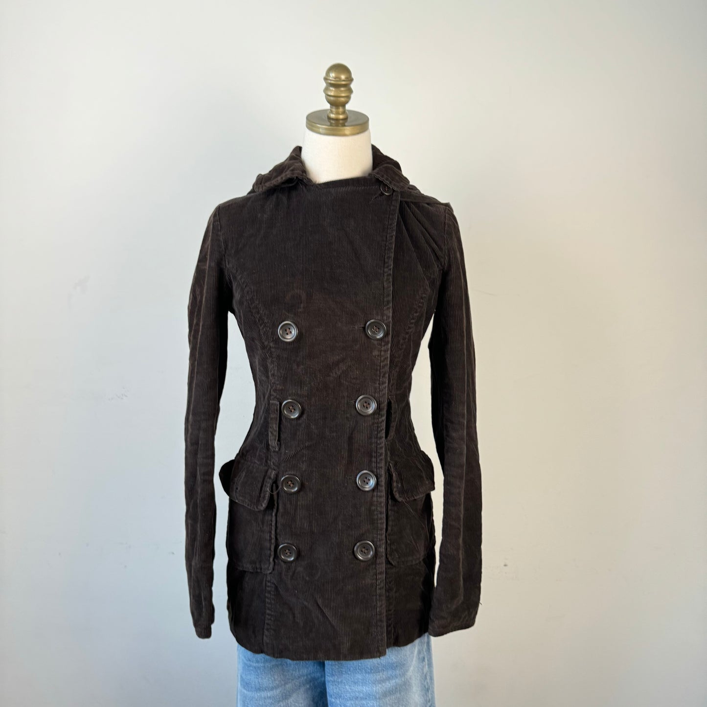 Corduroy Brown Trench Coat