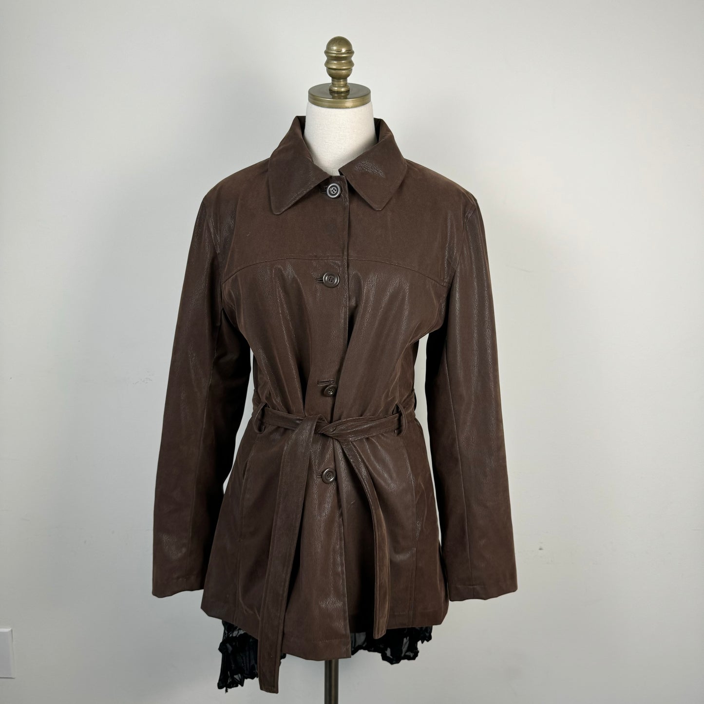Vintage Faux Suede Brown Jacket