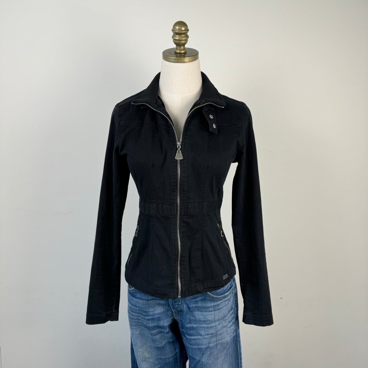 Black Fitted Moto Jacket