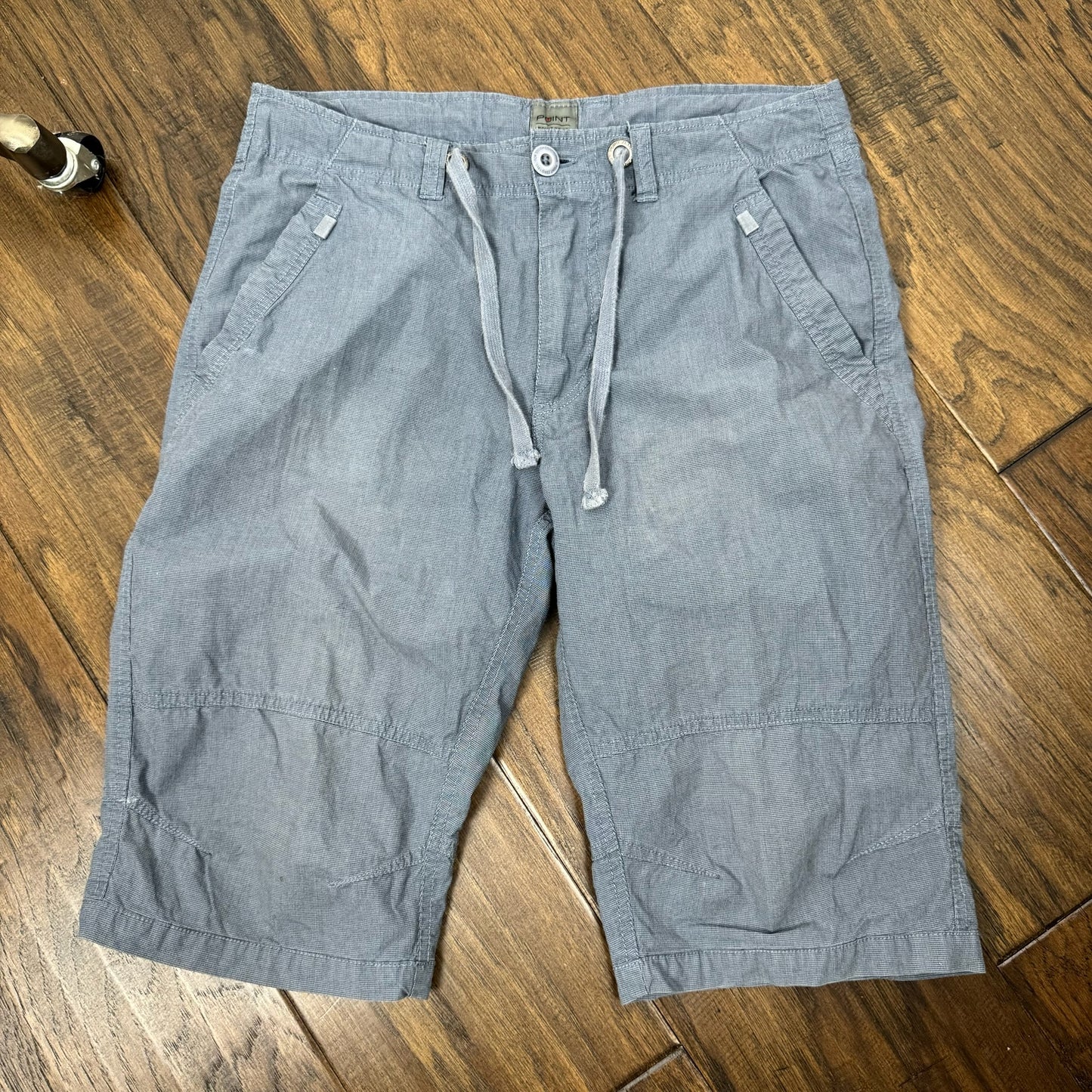 Blue Cargo Bermuda Shorts