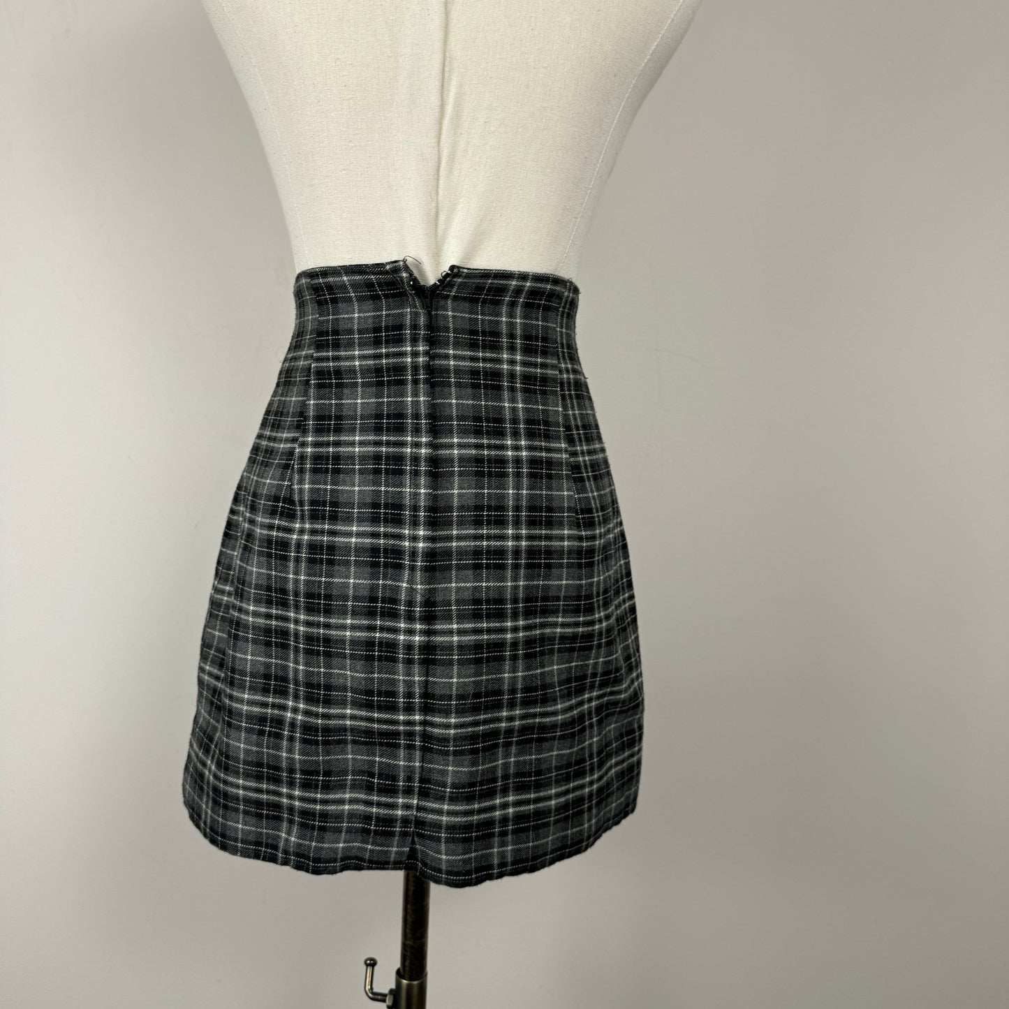 Vintage Plaid Mini Skirt