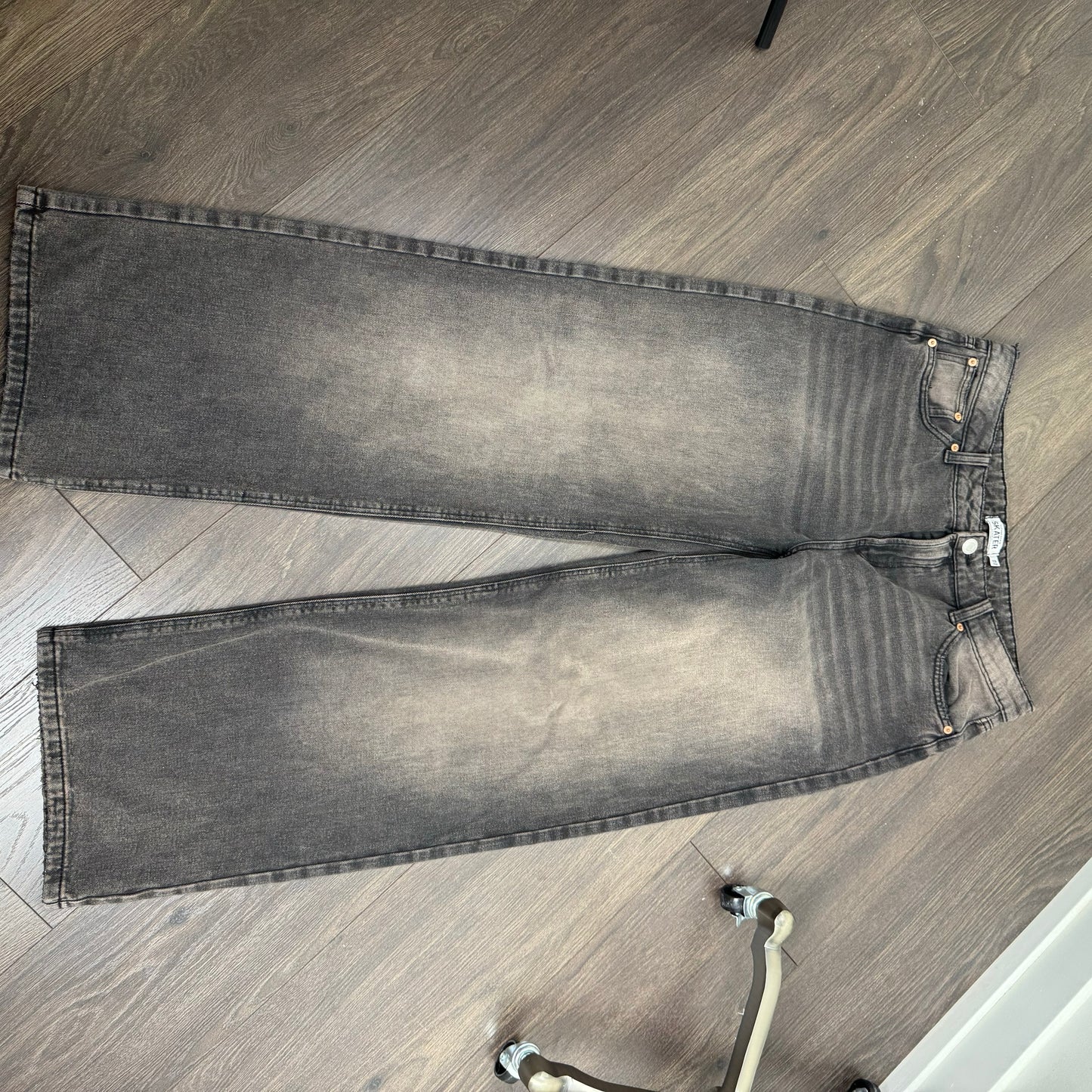 Faded Baggy Low Rise Jeans