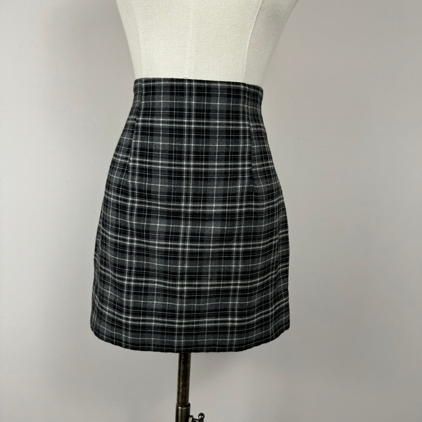 Vintage Plaid Mini Skirt