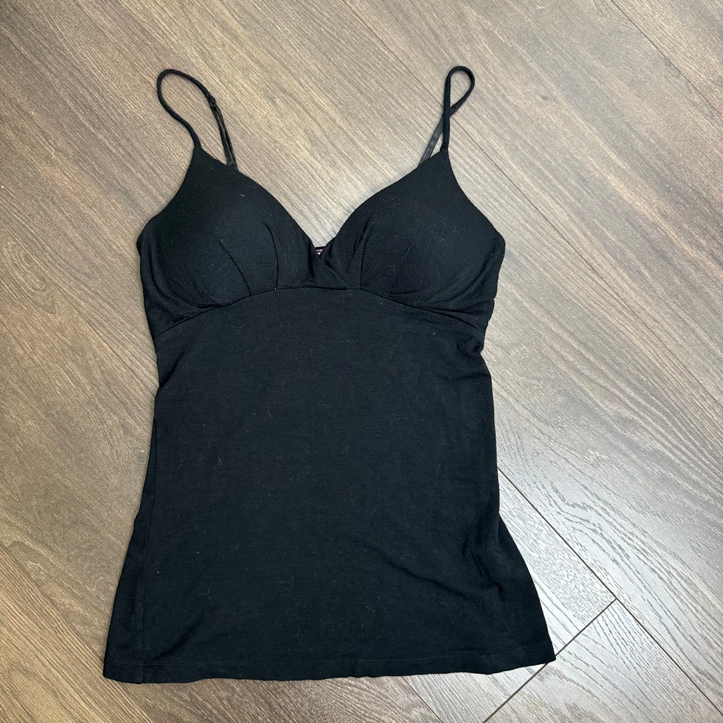 Black Babydoll Fitted Cami Top