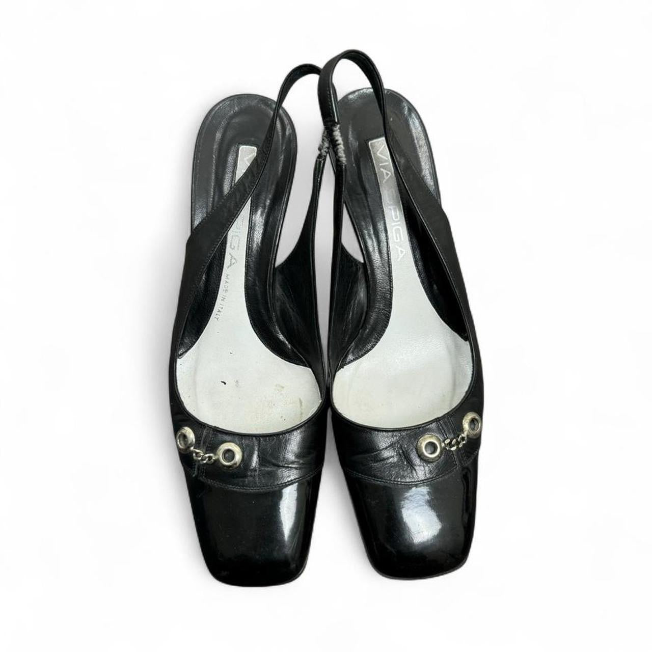 Vintage Via Spiga Made in Italy Chain Link Kitten Heels (US W6.5/7)