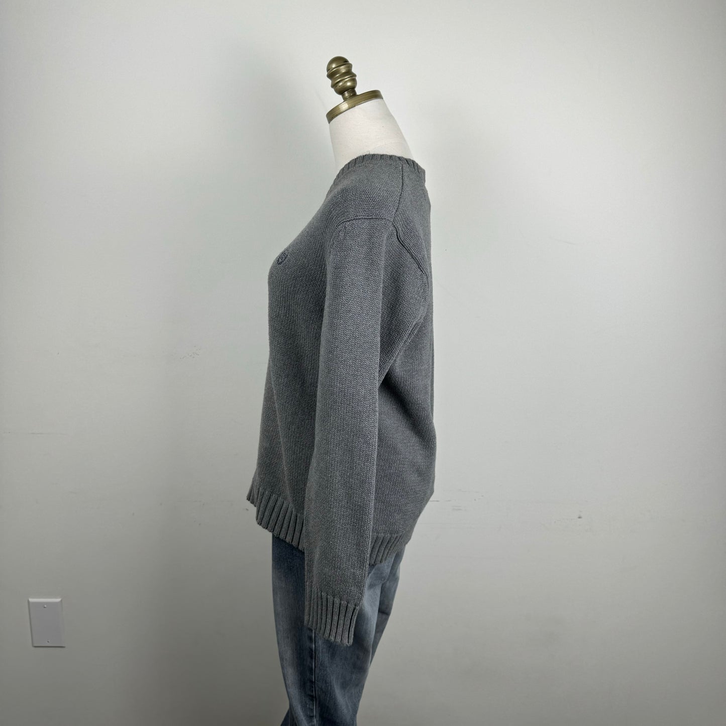 Grey Chunky Knit Sweater
