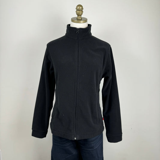Woolrich Black Fleece Zip Up Jacket