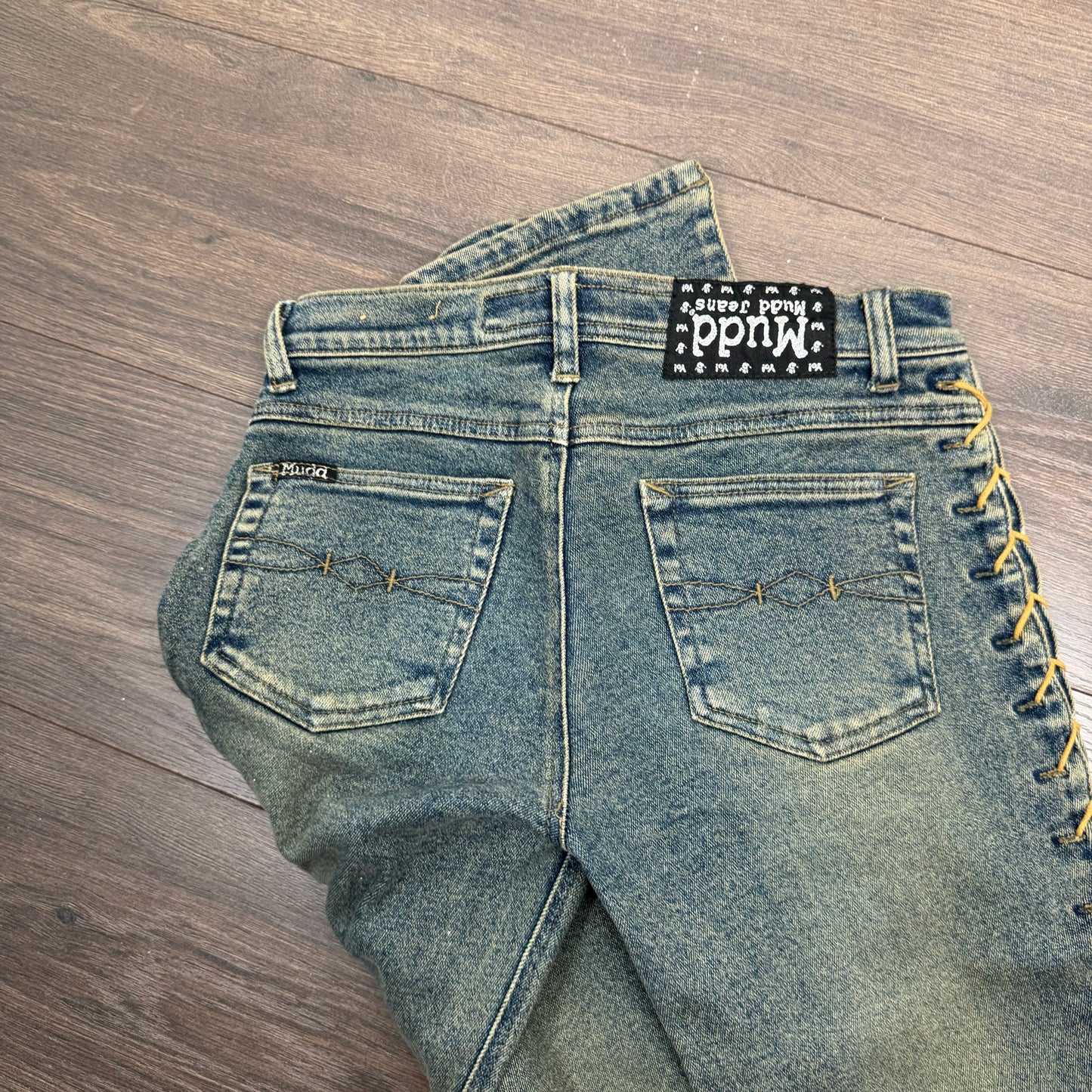 Mudd Jeans Low Rise Lace Up Bootcut Jeans