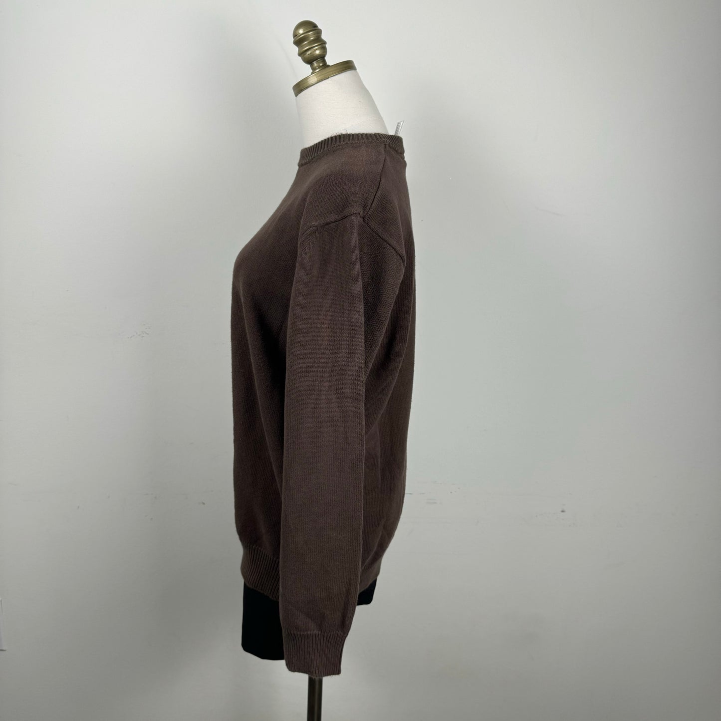 Brown Oversized Crewneck Sweater