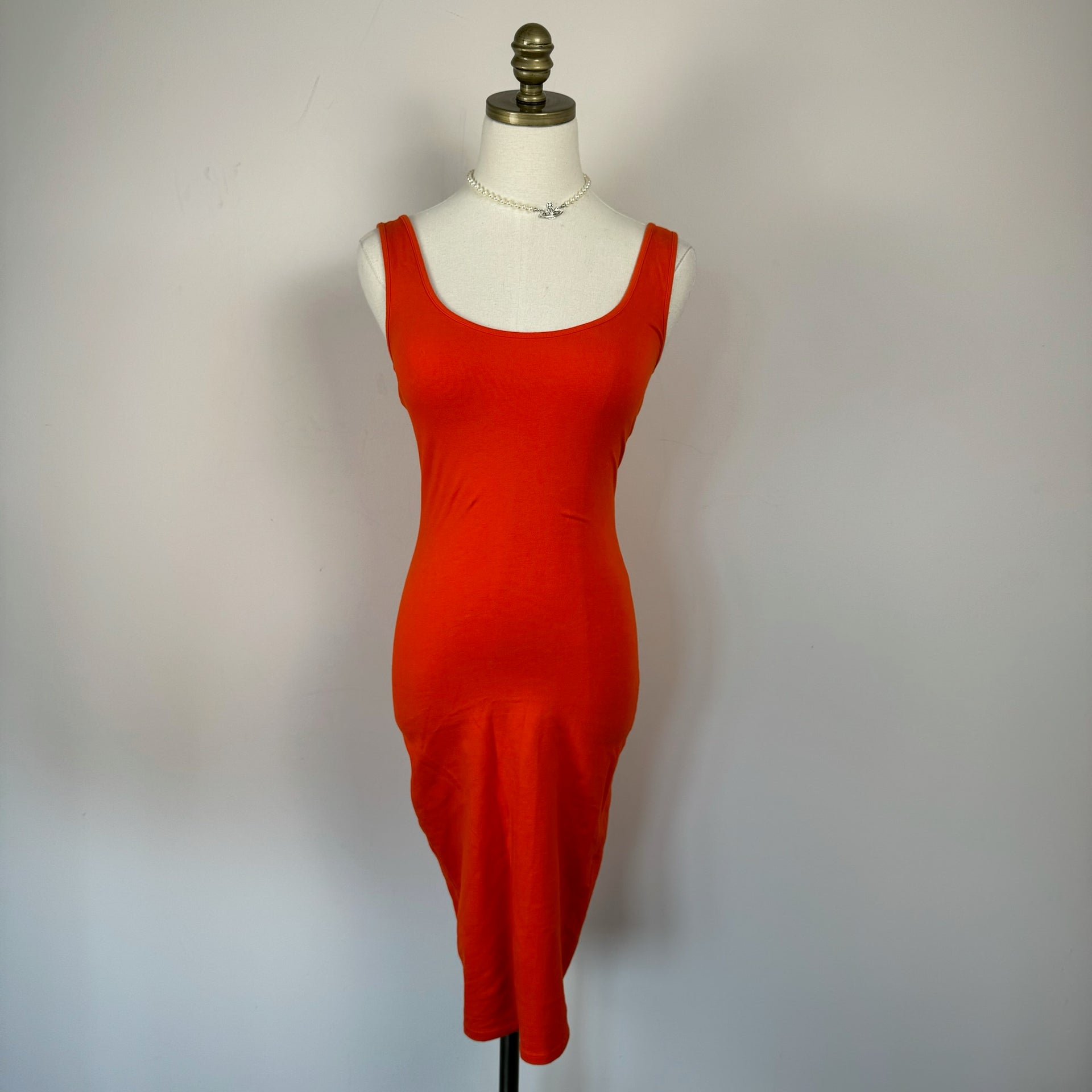 orange maxi bodycon dress Christina Mesh Bodycon Maxi Dress