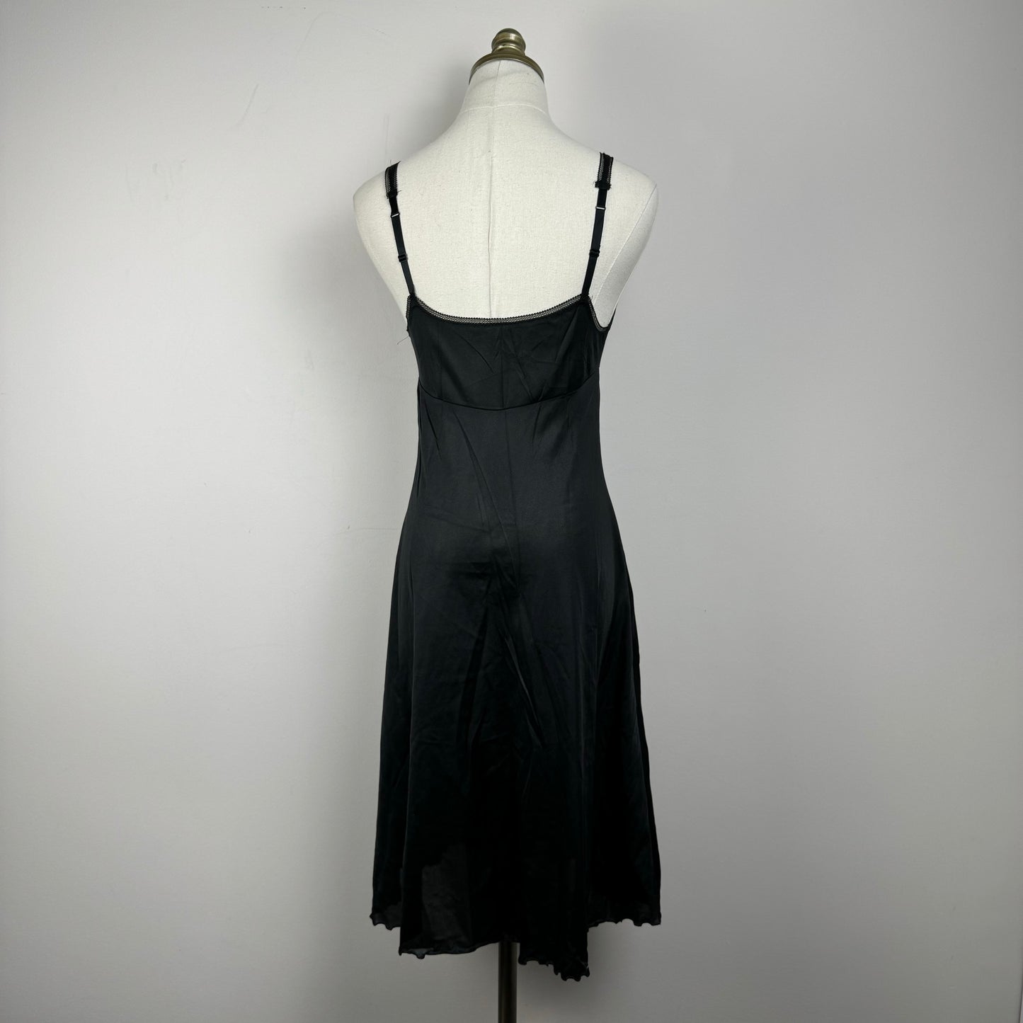 Vintage Black Babydoll Slip Dress