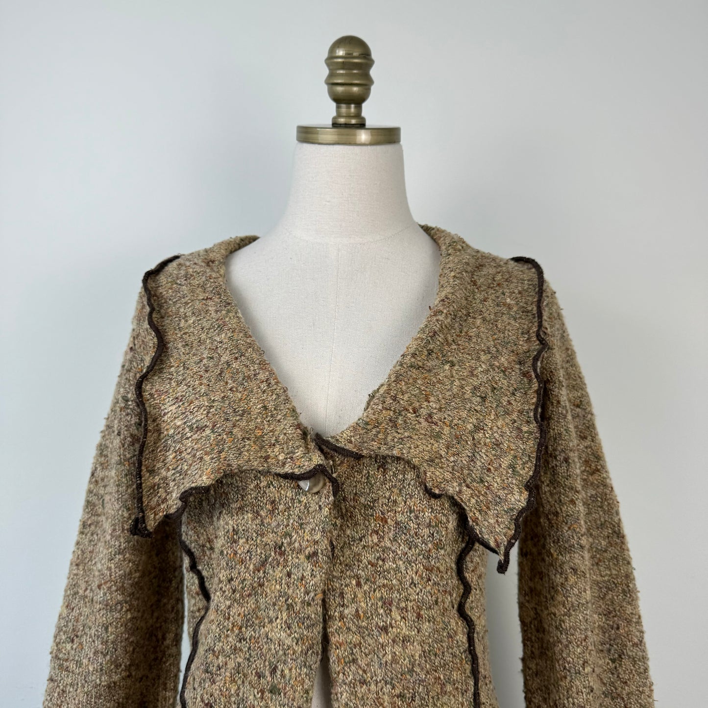 Boho Open Front Cardigan with Bell Sleeves