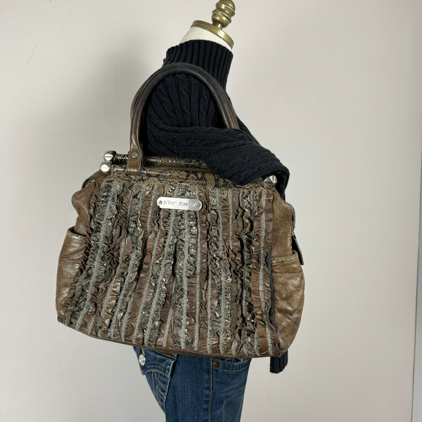 Vintage Betsey Johnson Brown Bag