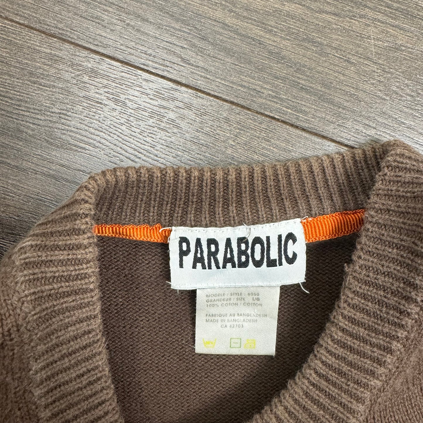 Brown Oversized Crewneck Sweater