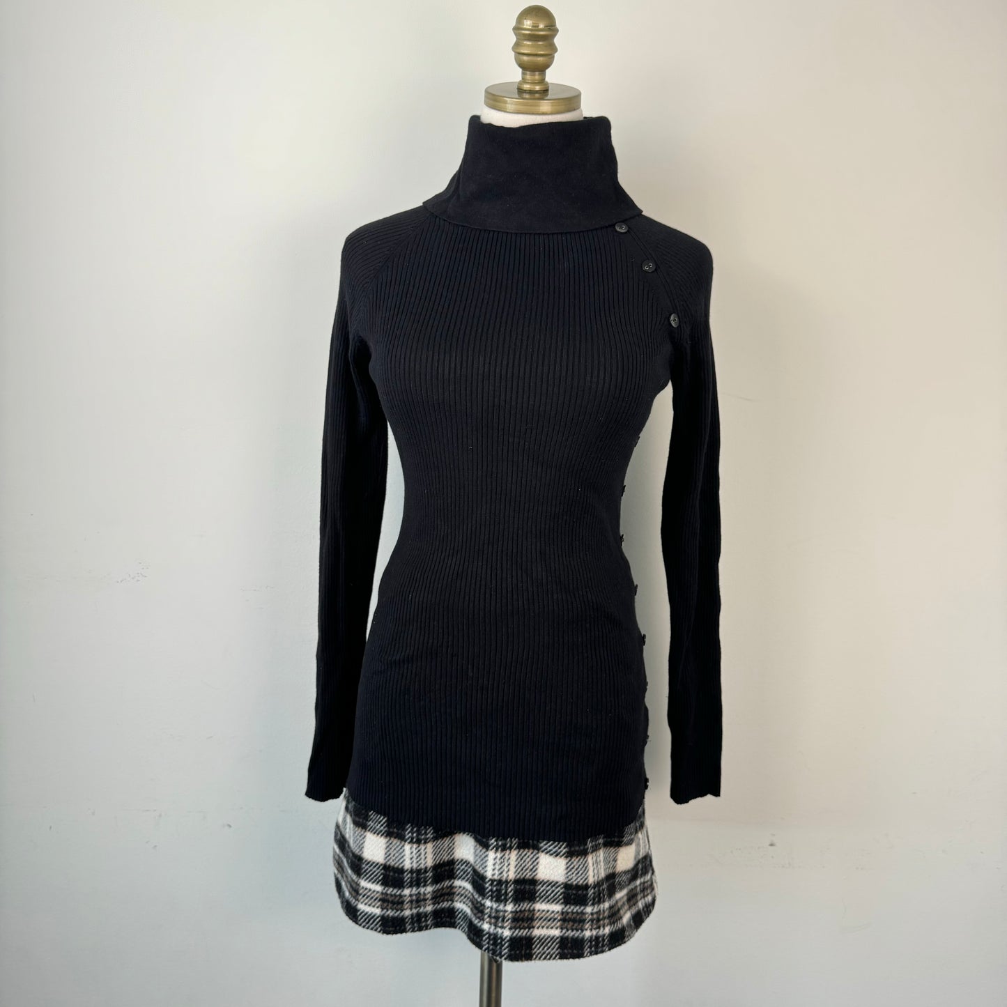Abercrombie Plaid Knit Mini Skirt