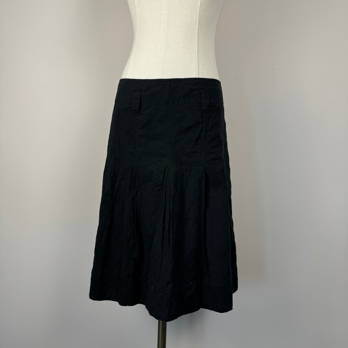 Vintage Black Midi Skirt