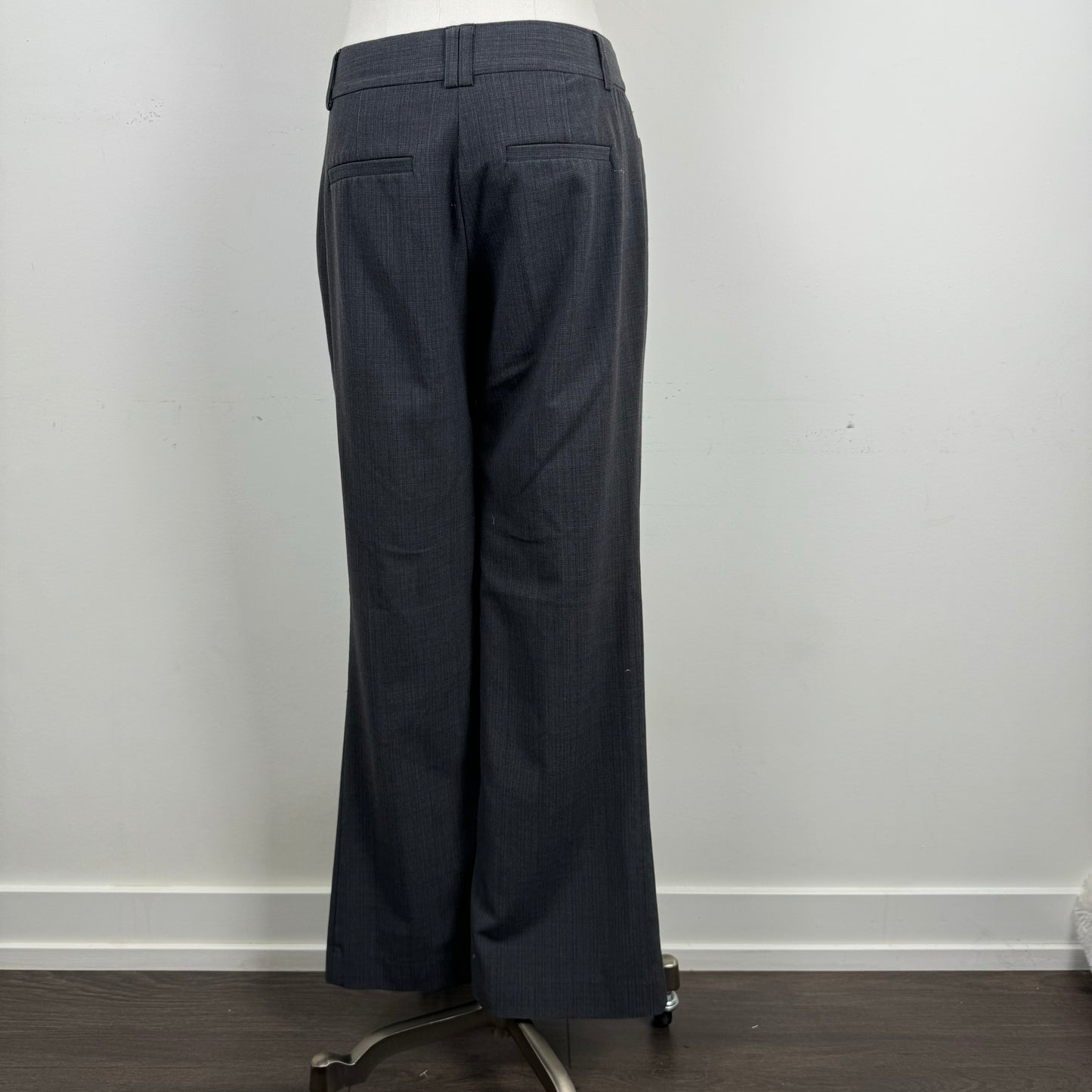 Grey Office Siren Low Rise Flared Trousers