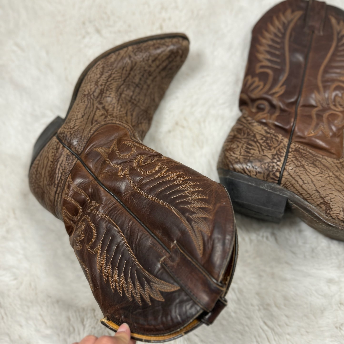 Vintage Boulet Cowboy Boots