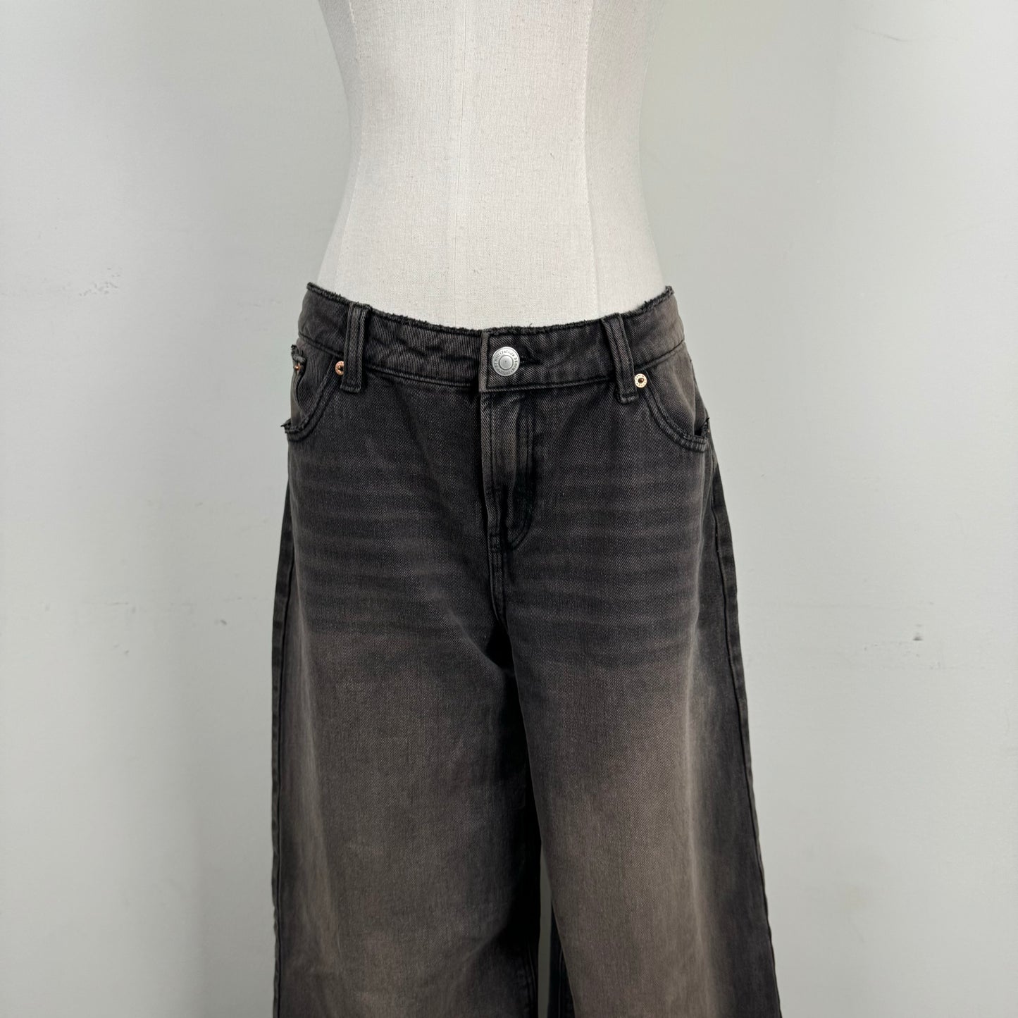 Faded Baggy Low Rise Jeans