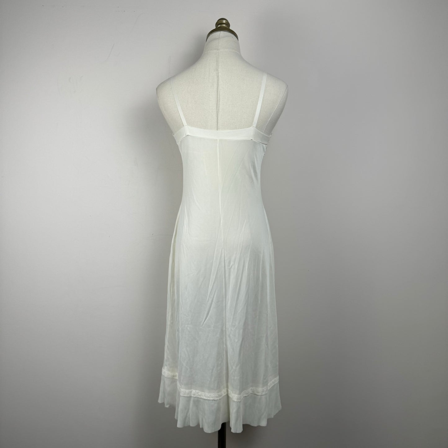 Vintage Romantic Cream Lace Slip Dress