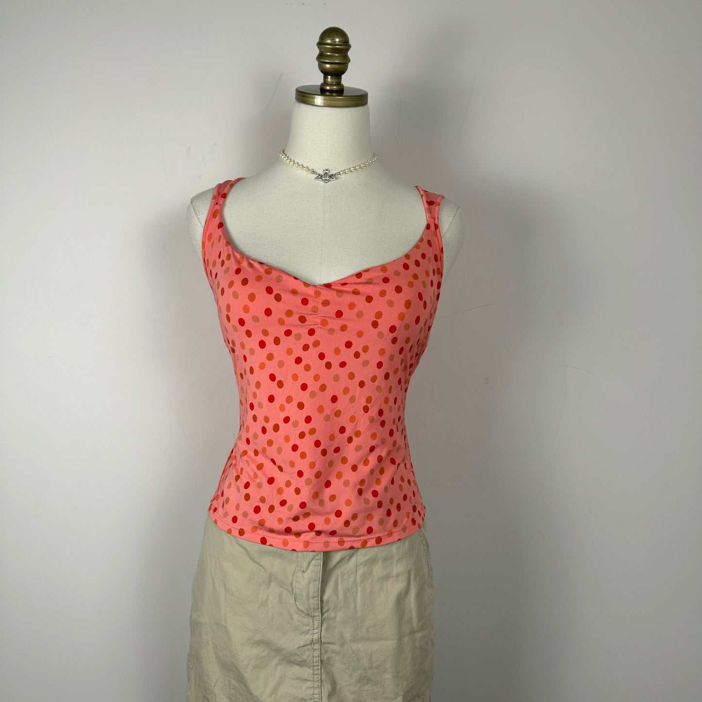 Y2K Sweetheart Polka Dot Top