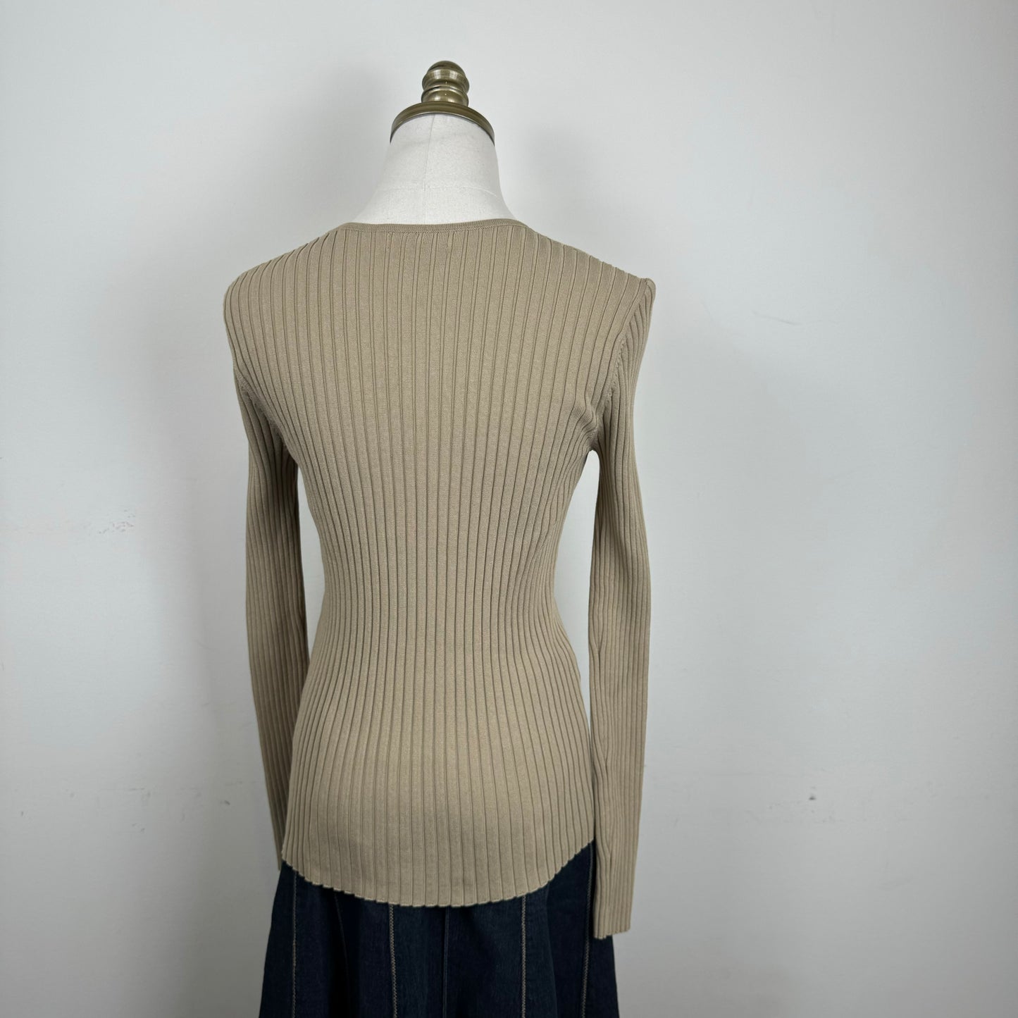 Calvin Klein Cut Out Fitted Sweater