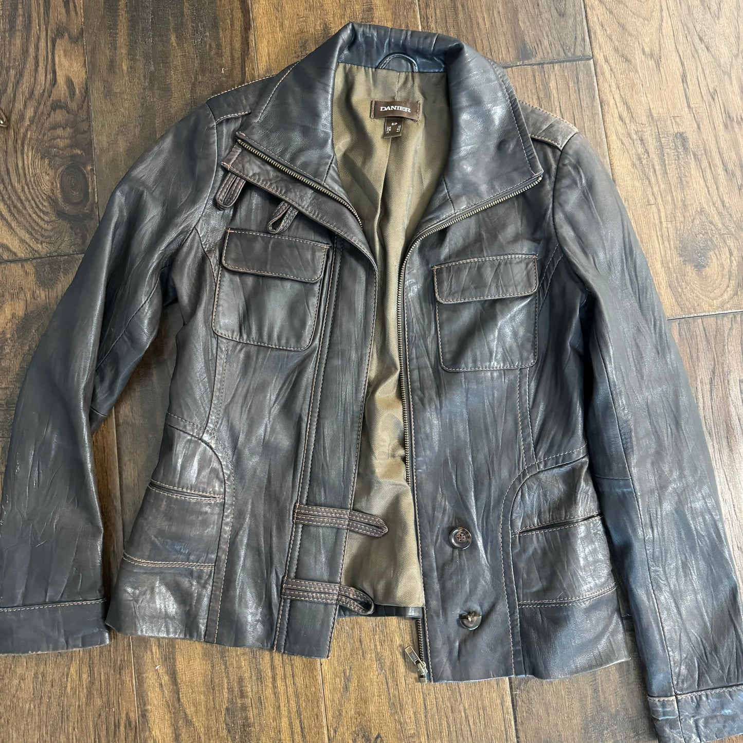 Vintage Danier Brown Leather Jacket