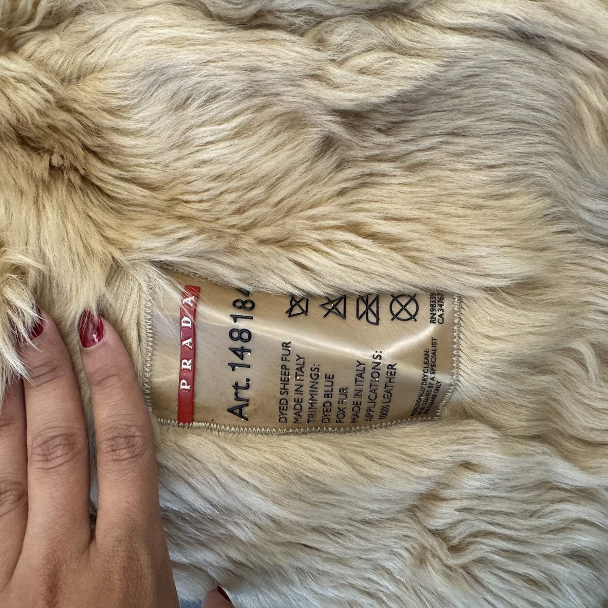 Vintage Prada Suede Afghan Jacket with Genuine Fur Trim – view 11