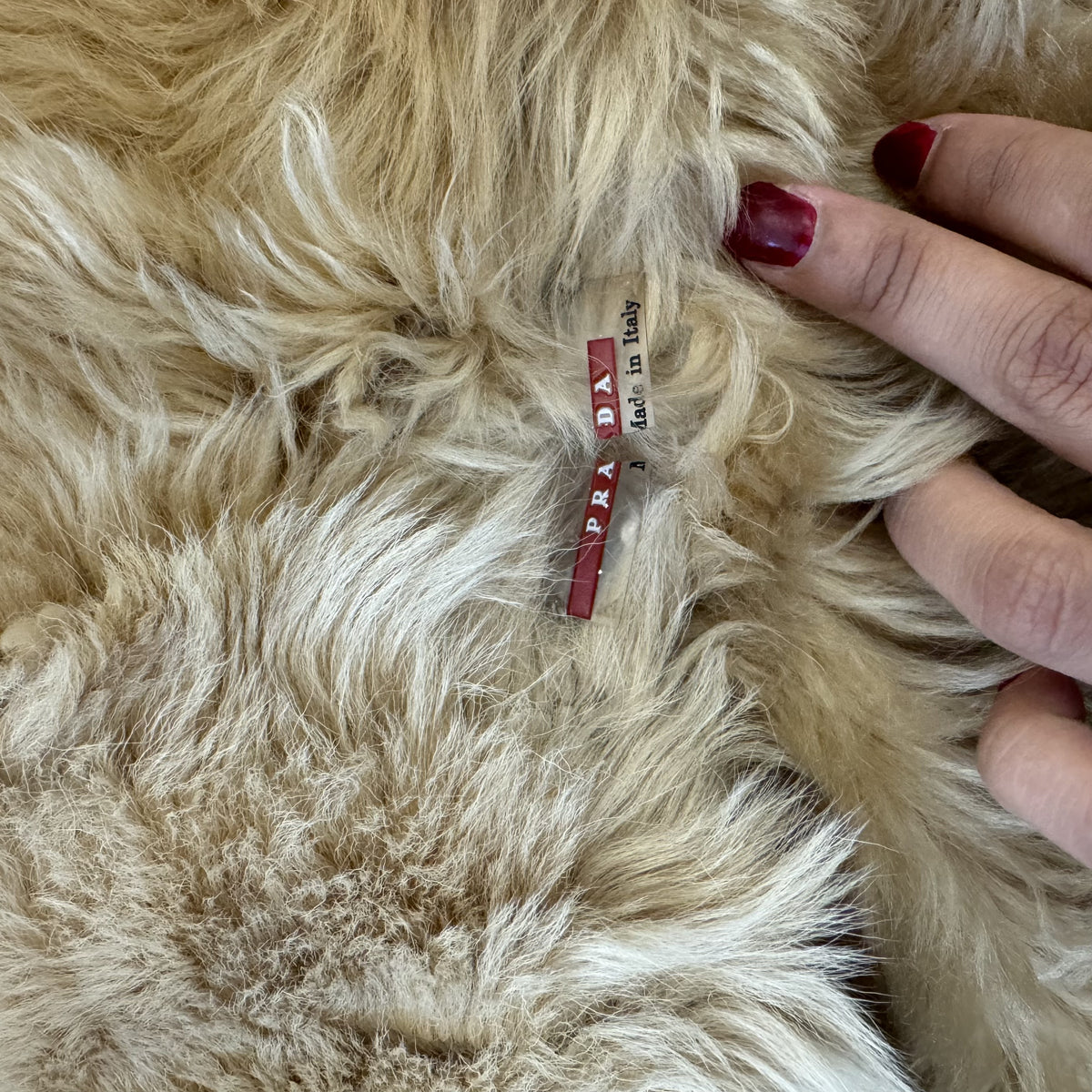 Vintage Prada Suede Afghan Jacket with Genuine Fur Trim – view 12