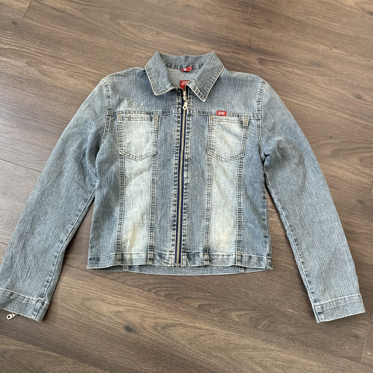 Vintage Miss Sixty Zip Up Denim Jacket – view 12