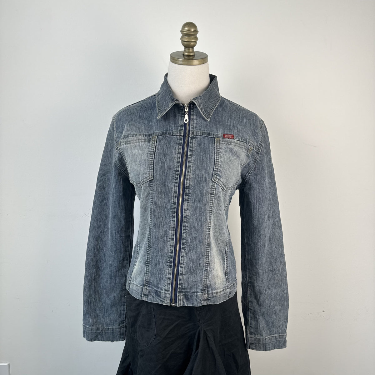 Vintage Miss Sixty Zip Up Denim Jacket